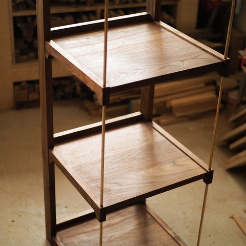 Burumu Mizumi Display Shelves 黑胡桃黃銅層架