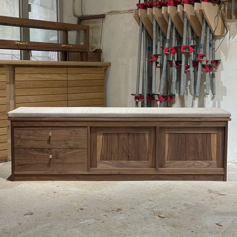 Burumu Black Walnut Storage Cabinet / Bench 黑胡桃儲物櫃 / 邊櫃 / 電視櫃