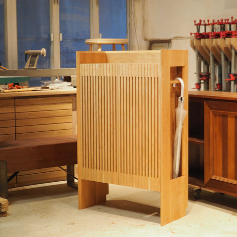 Burumu Hako Shoes Cabinet 實木條子鞋櫃