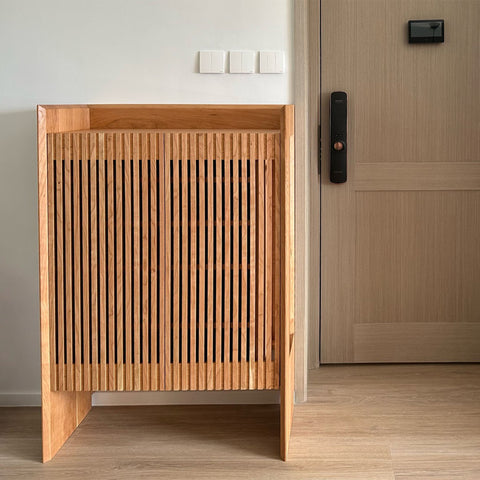 Burumu Hako Shoes Cabinet 實木條子鞋櫃
