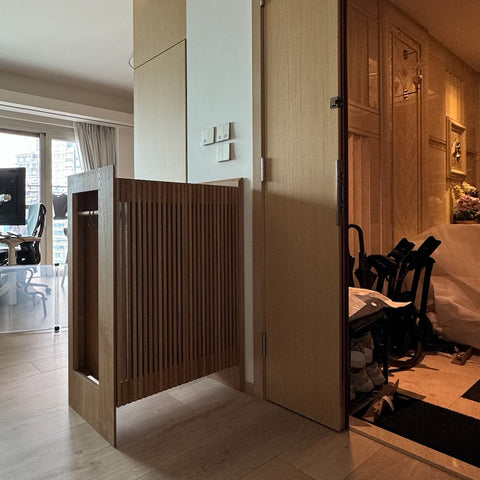 Burumu Hako Shoes Cabinet 實木條子鞋櫃