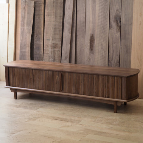 Burumu Tambour TV Cabinet 黑胡桃捲門電視櫃