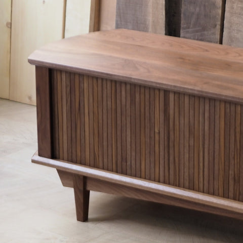 Burumu Tambour TV Cabinet 黑胡桃捲門電視櫃