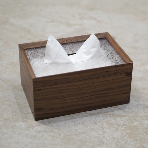 Burumu Tissue Box 實木海棠花紙巾盒