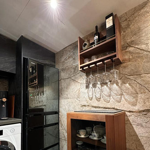 Burumu Wine Rack / Shelf 黑胡桃陳列酒架