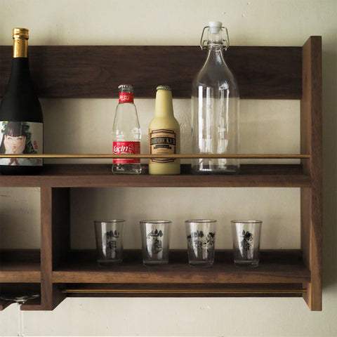 Burumu Wine Rack / Shelf 黑胡桃陳列酒架