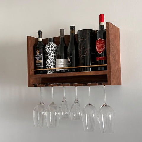 Burumu Wine Rack / Shelf 黑胡桃陳列酒架