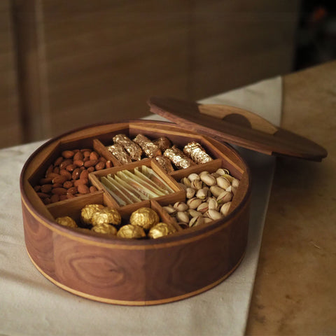 Burumu Black Walnut Candy Box 黑胡桃【圓・攢盒 】