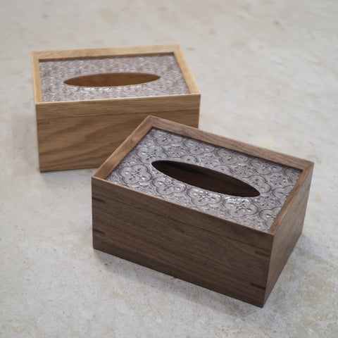 Burumu Tissue Box 實木海棠花紙巾盒