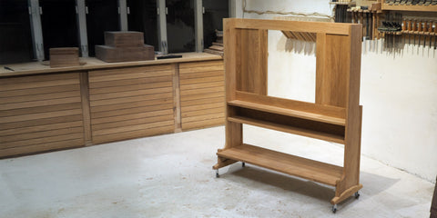 Burumu Taisho Rolling TV Stand 實木移動電視架