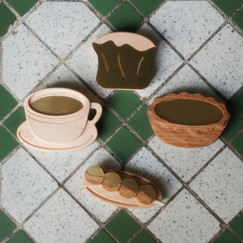 【香港手信系列】香港味道美食磁石貼 Food Wooden Magnet