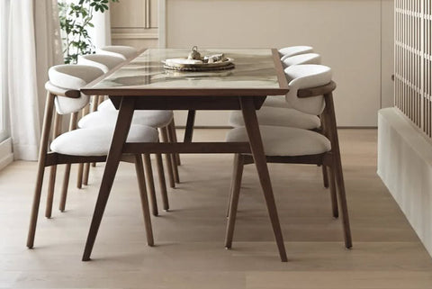 【Burumu Design 設計】合作設計案 ft. 藝術家 Joyce Chiang ｜A New Leaf Dining Table 黑胡桃木餐桌