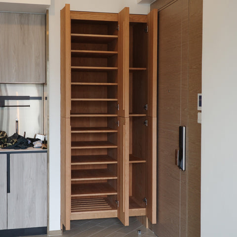 Customization Solid Wood Shoe Cabinet / Storage cabinet / Entryway Cabinet 度身訂製入牆實木鞋櫃／儲物櫃／玄關櫃