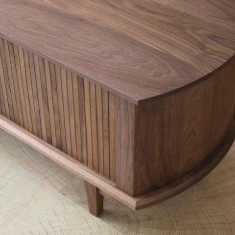 Burumu Tambour TV Cabinet 黑胡桃捲門電視櫃