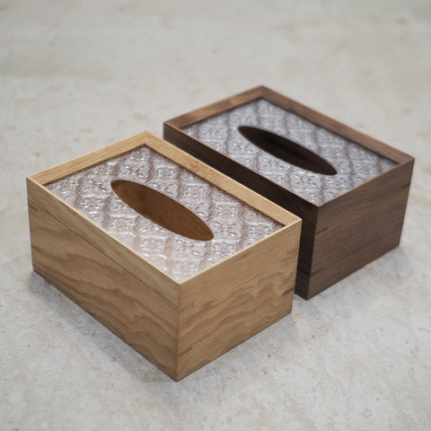 Burumu Tissue Box 實木海棠花紙巾盒