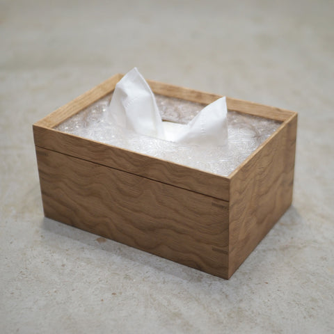 Burumu Tissue Box 實木海棠花紙巾盒