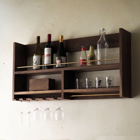 Burumu Wine Rack / Shelf 黑胡桃陳列酒架