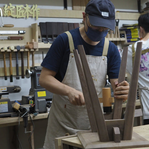 Burumu Workshop Torii Stool 鳥居櫈木工製作