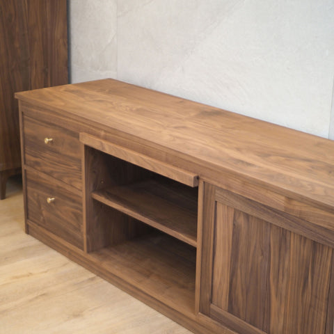Burumu Black Walnut Storage Cabinet / Bench 黑胡桃儲物櫃 / 邊櫃 / 電視櫃